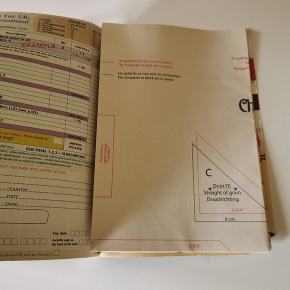 Quiltmania Magazine Quilt #84 Issue 2011 Crafts Quilting Patterns Patchwork - Picture 6 of 6